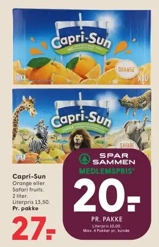 SPAR Capri-Sun tilbud