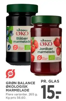 MENY Grøn Balance Økologisk Marmelade tilbud