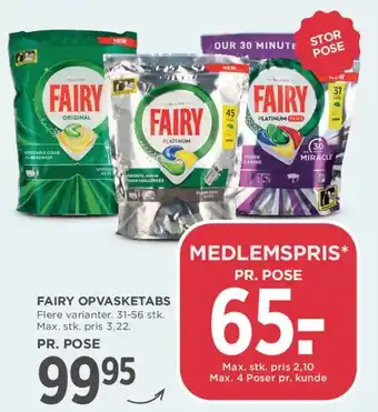Fairy opvasketabs