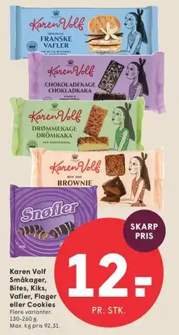 SPAR Karen Volf småkager og kager tilbud