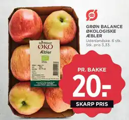 MENY Grøn Balance Økologiske Æbler tilbud