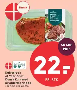 SPAR Kalvesteak af Yderlår af Dansk Kalv tilbud