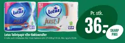 Min Købmand Lotus Toiletpapir eller Køkkenruller tilbud