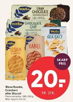 SPAR Wasa Runda / Crackers / Biscuit tilbud
