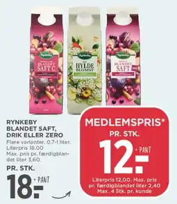 MENY Rynkeby Blandet Saft / Drik / Zero tilbud