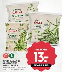 MENY Grøn Balance økologiske grøntsager tilbud