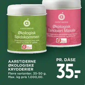 MENY Aarstiderne Økologiske krydderier tilbud