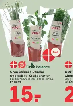SPAR Grøn Balance Danske Økologiske Krydderurter tilbud