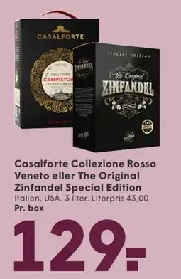 SPAR Casalforte Collezione Rosso Veneto / The Original Zinfandel Special Edition tilbud