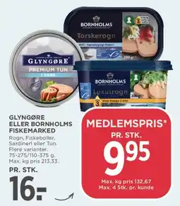 MENY Glyngøre eller Bornholms fiskemarked tilbud