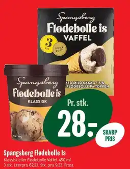 Min Købmand Spangsberg Flødebolle is tilbud