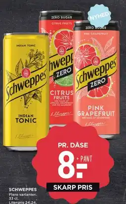 MENY Schweppes (dåse) tilbud
