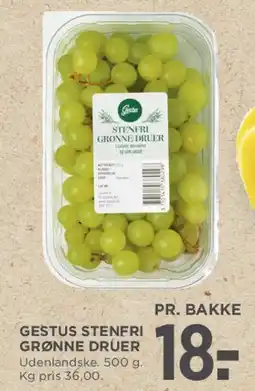 MENY Gestus stenfri grønne druer tilbud
