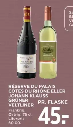 MENY Réserve du Palais / Johann Klaus tilbud