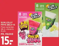 MENY Sun Lolly frys selv-is tilbud