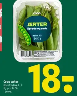 Coop 365 Coop ærter eller jordbær tilbud