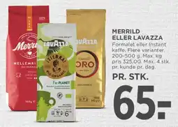 MENY Merrild eller Lavazza tilbud