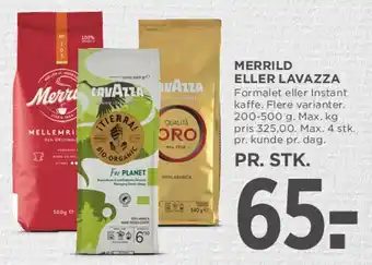 MENY Merrild eller Lavazza tilbud