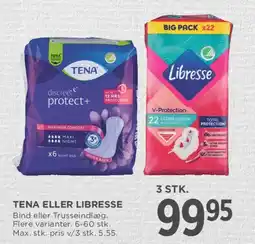 MENY Tena eller Libresse tilbud