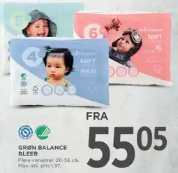 MENY Grøn Balance bleer tilbud