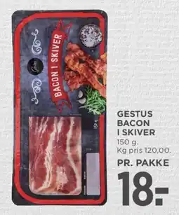 MENY Gestus bacon i skiver tilbud