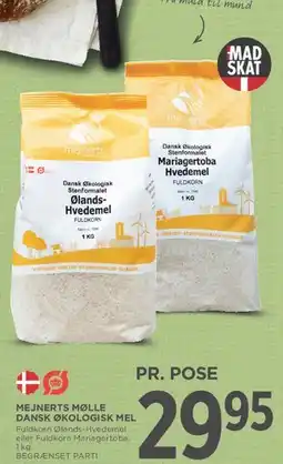 MENY Mejnerts Mølle - Dansk økologisk mel tilbud