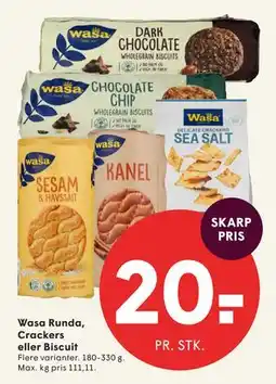 SPAR Wasa Runda, Crackers eller Biscuit tilbud