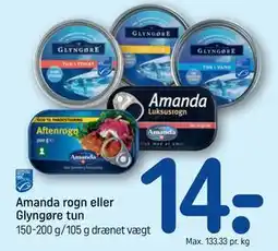 REMA 1000 Amanda rogn eller Glyngøre tun tilbud