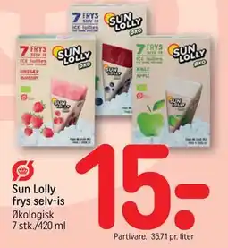 REMA 1000 Sun Lolly frys selv-is tilbud