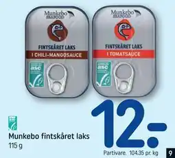 REMA 1000 Munkebo fintskåret laks tilbud