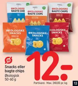 REMA 1000 Snacks eller bagte chips tilbud