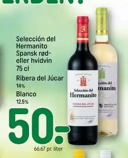 REMA 1000 Selección del Hermanito Spansk rød- eller hvidvin tilbud