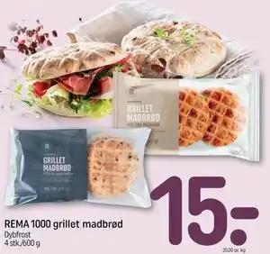 REMA 1000 grillet madbrød