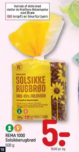 REMA 1000 REMA 1000 Solsikkerugbrød tilbud