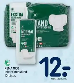 REMA 1000 REMA 1000 Inkontinensbind tilbud