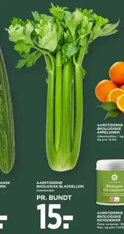 MENY AARSTIDERNE ØKOLOGISK BLADSELLERI tilbud