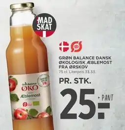 MENY GRØN BALANCE DANSK ØKOLOGISK ÆBLEMOST FRA ØRSKOV tilbud