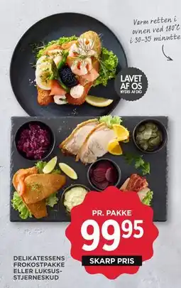 MENY DELIKATESSENS FROKOSTPAKKE ELLER LUKSUSSTJERNESKUD tilbud