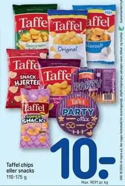 REMA 1000 Taffel chips eller snacks tilbud