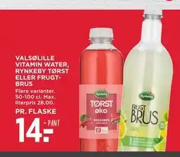 MENY VALSØLILLE VITAMIN WATER, RYNKEBY TØRST ELLER FRUGTBRUS tilbud