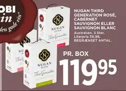 MENY NUGAN THIRD GENERATION ROSÉ, CABERNET SAUVIGNON ELLER SAUVIGNON BLANC tilbud