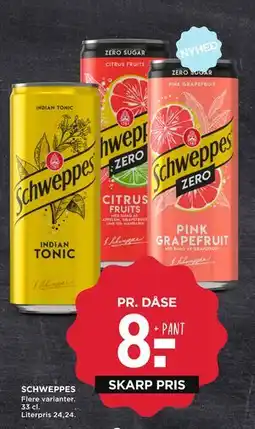 MENY SCHWEPPES tilbud