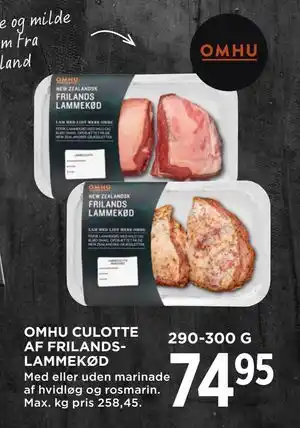 MENY OMHU CULOTTE AF FRILANDSLAMMEKØD tilbud