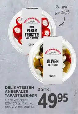 MENY DELIKATESSEN ANBEFALER TAPASTILBEHØR tilbud