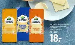 MENY ARLA KLOVBORG VESTBO, DANBO ELLER SVENSØ SKIVEOST tilbud