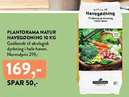 Plantorama Plantorama Natur havegødning 10 kg tilbud