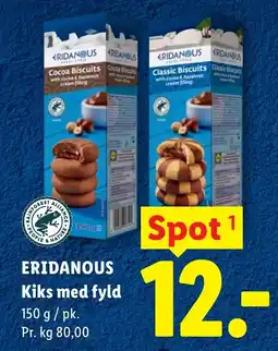 Lidl ERIDANOUS Kiks med fyld tilbud