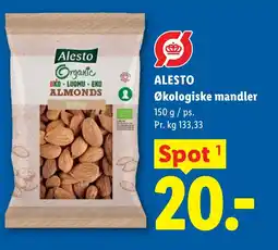 Lidl ALESTO Økologiske mandler tilbud