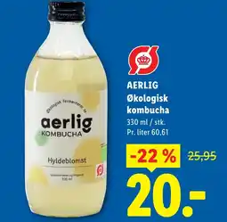 Lidl AERLIG Økologisk kombucha tilbud