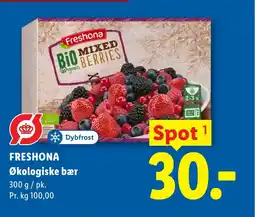 Lidl FRESHONA Økologiske bær tilbud